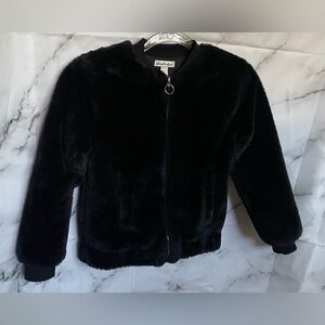 Derek Heart Black Plush Jacket
